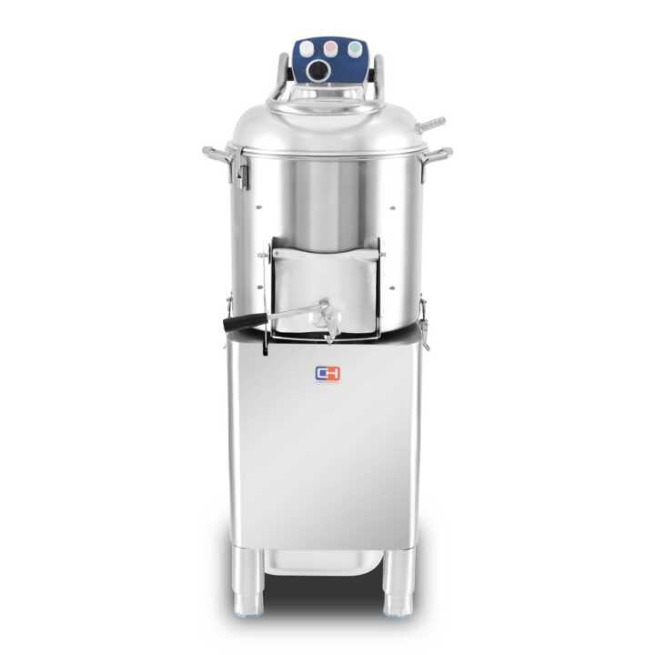 Máquina de descascar batatas de 20 kg com produção de 190 kg/h