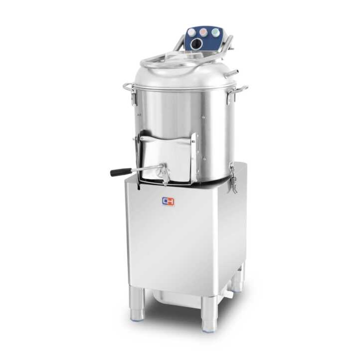 Máquina de descascar batatas de 20 kg com produção de 190 kg/h