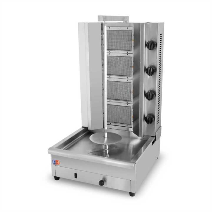 Grelhador para Kebab a 4 Queimadores