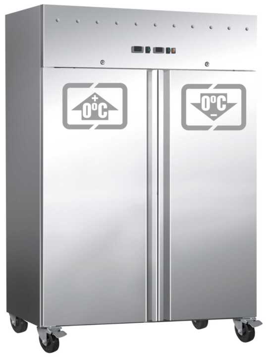 Armário refrigerado - congelador GN2/1 2 portas 1340x810x2000h mm