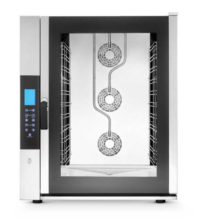 Forno elétrico de convecção TOUCH CONTROL com VAPOR 11 tabuleiros GN1/1