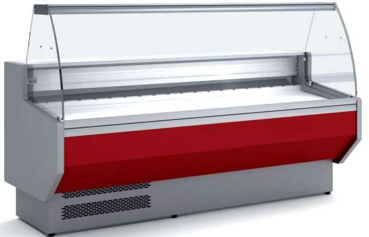 Vitrina Refrigerada Com Vidro Curvo Profundidade 900 Dim
2025X940X1235H mm