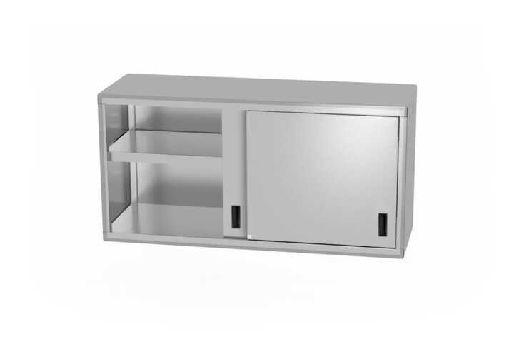 Armário suspenso com portas deslizantes – soldado, profundidade: 400 mm, 1200x400x(H)600mm