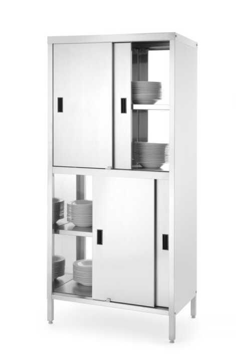 Armário de passagem com divisória e portas deslizantes, 800x500x(H)1800mm