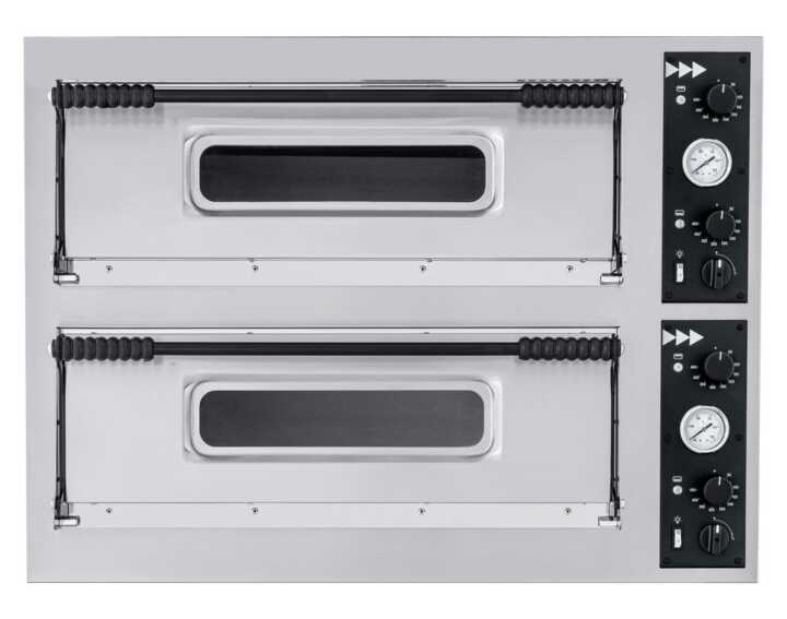 Forno de piza 66, 2 câmaras, 400V/18000W, 1365x968x(H)745mm