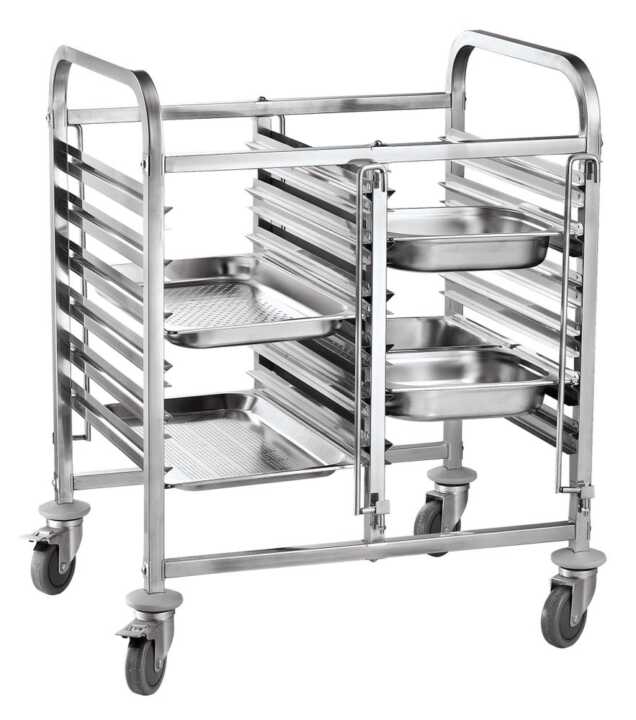 Carrinho móvel duplo - 12 x GN 1/1, 740x550x(H)940mm