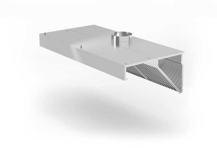 Exaustor de parede, com iluminação LED, 1200x700x(H)450mm