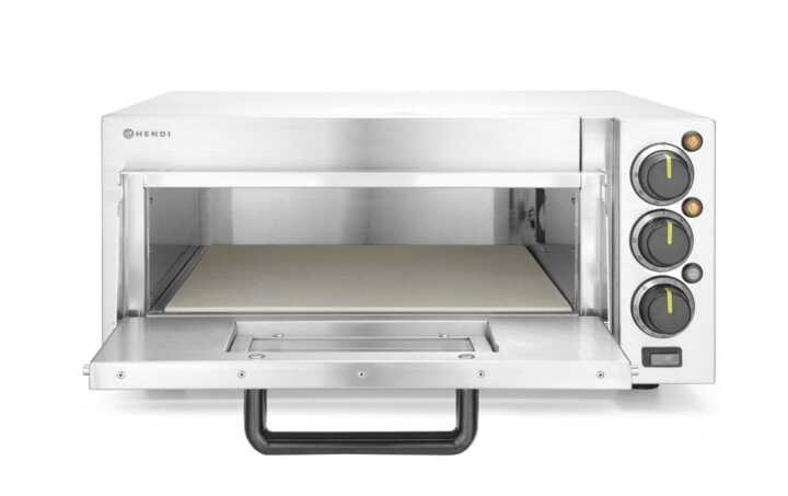 Forno de piza compacto, Prateado, 230V/2000W, 580x560x(H)275mm