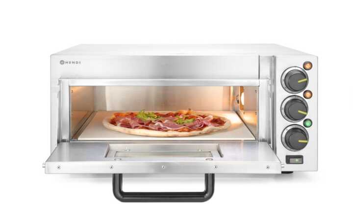 Forno de piza compacto, Prateado, 230V/2000W, 580x560x(H)275mm