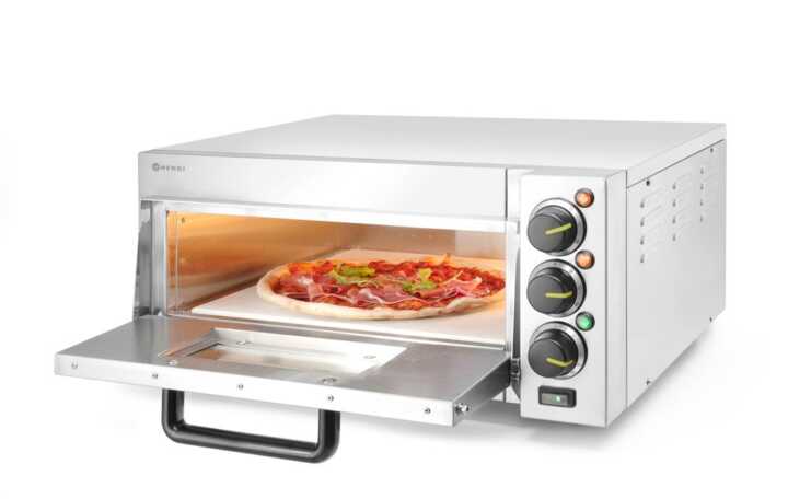 Forno de piza compacto, Prateado, 230V/2000W, 580x560x(H)275mm