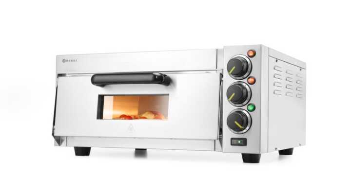 Forno de piza compacto, Prateado, 230V/2000W, 580x560x(H)275mm