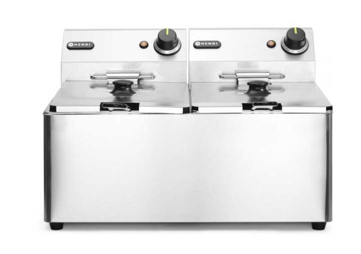 Fritadeira  - 2x 8L, 16L, 230V/7000W, 542x430x(H)351mm