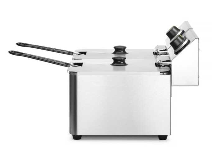 Fritadeira  - 2x 8L, 16L, 230V/7000W, 542x430x(H)351mm