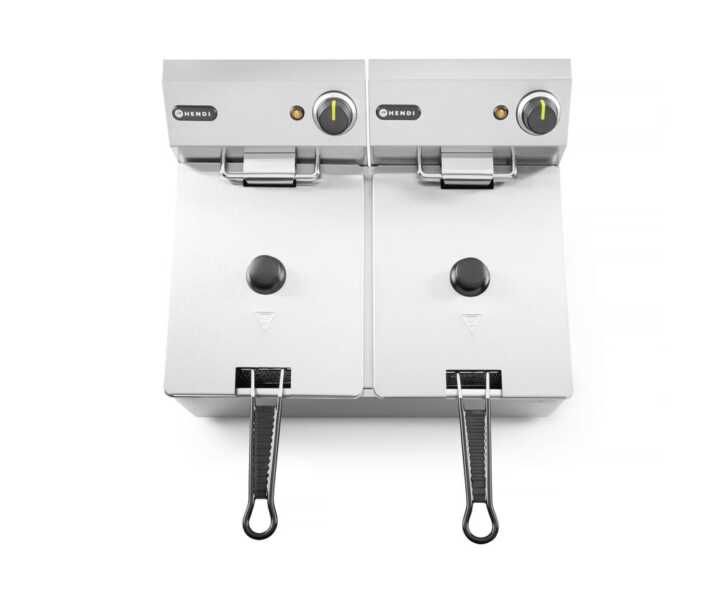 Fritadeira  - 2x 8L, 16L, 230V/7000W, 542x430x(H)351mm