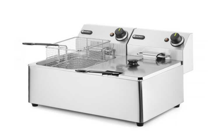 Fritadeira  - 2x 6L, 12L, 230V/6600W, 550x430x(H)305mm