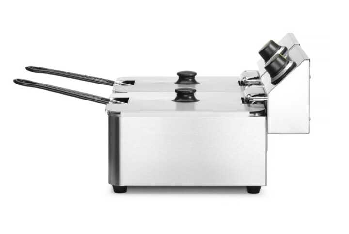 Fritadeira  - 2x 6L, 12L, 230V/6600W, 550x430x(H)305mm