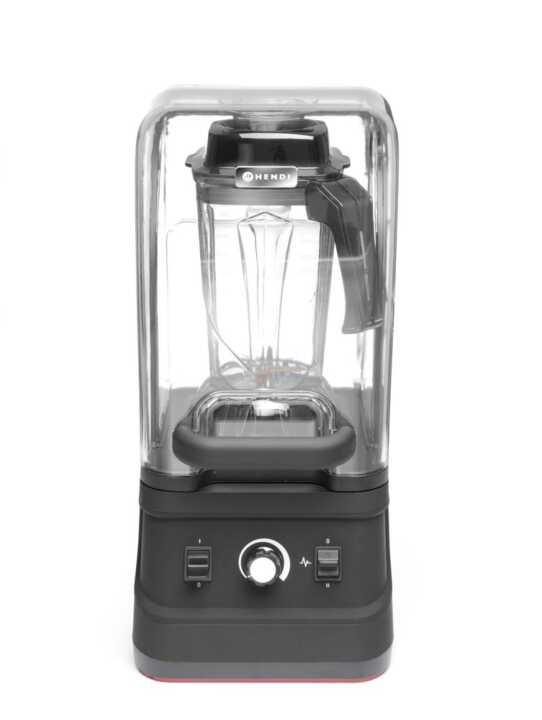 Liquidificador de bar com cobertura, 2,5L, Preto, 220-240V/1680W, 250x300x(H)540mm