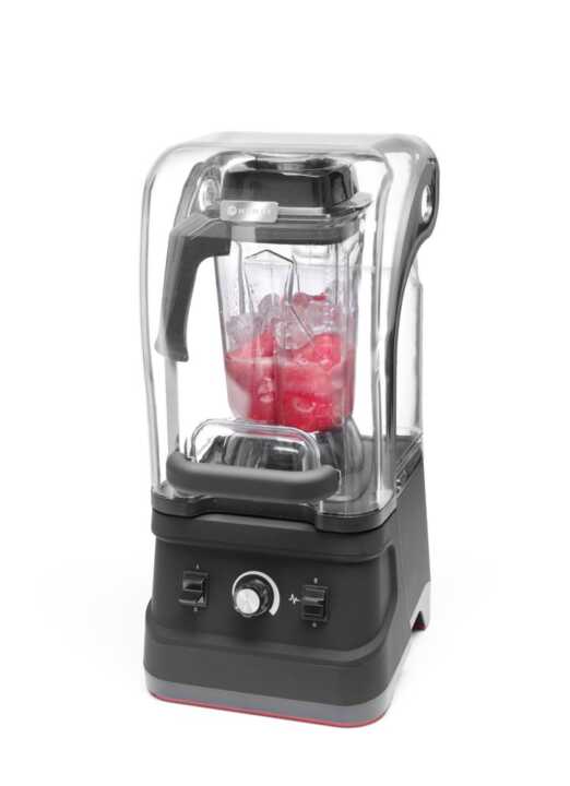 Liquidificador de bar com cobertura, 2,5L, Preto, 220-240V/1680W, 250x300x(H)540mm