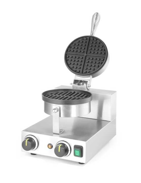 Máquina de fazer waffles - redonda, 230V/1000W, 250x491x(H)285mm