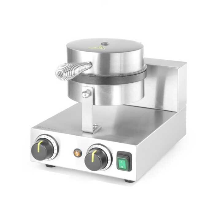 Máquina de fazer waffles - redonda, 230V/1000W, 250x491x(H)285mm