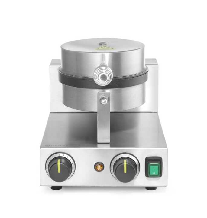 Máquina de fazer waffles - redonda, 230V/1000W, 250x491x(H)285mm