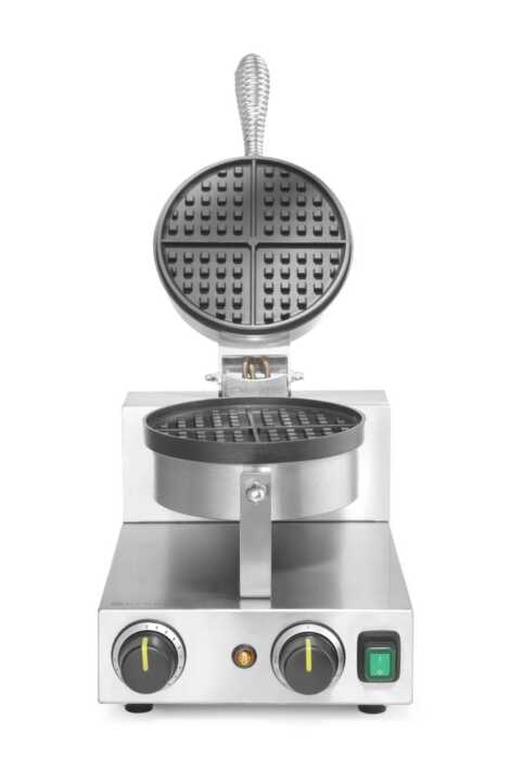 Máquina de fazer waffles - redonda, 230V/1000W, 250x491x(H)285mm