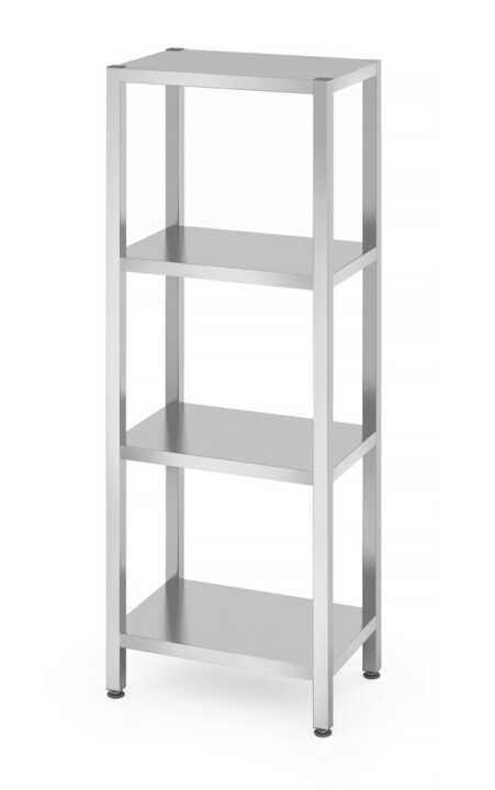 Prateleira dupla de parede ajustável, com dois suportes em aço, 800x300x(H)600mm