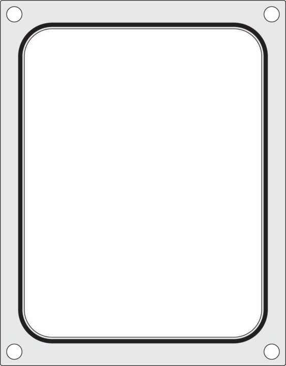 Tabuleiro para seladora térmica matrix, para um tabuleiro (227x178 mm) com um único compartimento