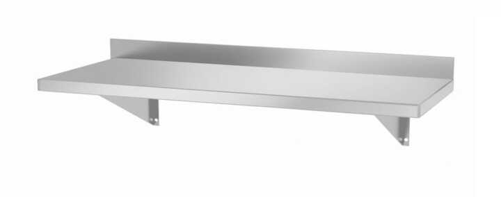 Prateleira de parede com dois suportes de aço, 800x300x(H)250mm