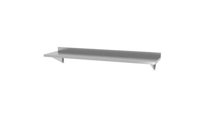 Prateleira de parede com dois suportes de aço, 800x300x(H)250mm