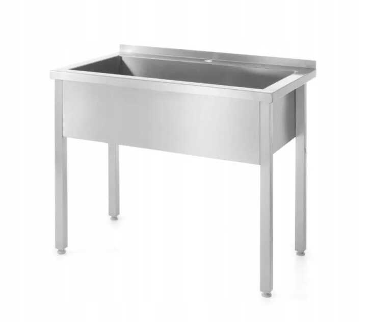 Mesa de Lavatório - soldado, profundidade: 700mm, cuba: 300mm, 800x700x(H)850mm