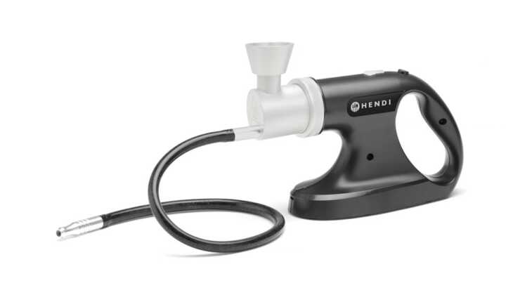 Pistola para defumar alimentos, recarregável – 3 velocidades de defumação, 215x70x(H)160mm