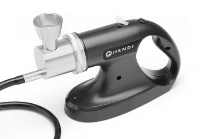 Pistola para defumar alimentos, recarregável – 3 velocidades de defumação, 215x70x(H)160mm