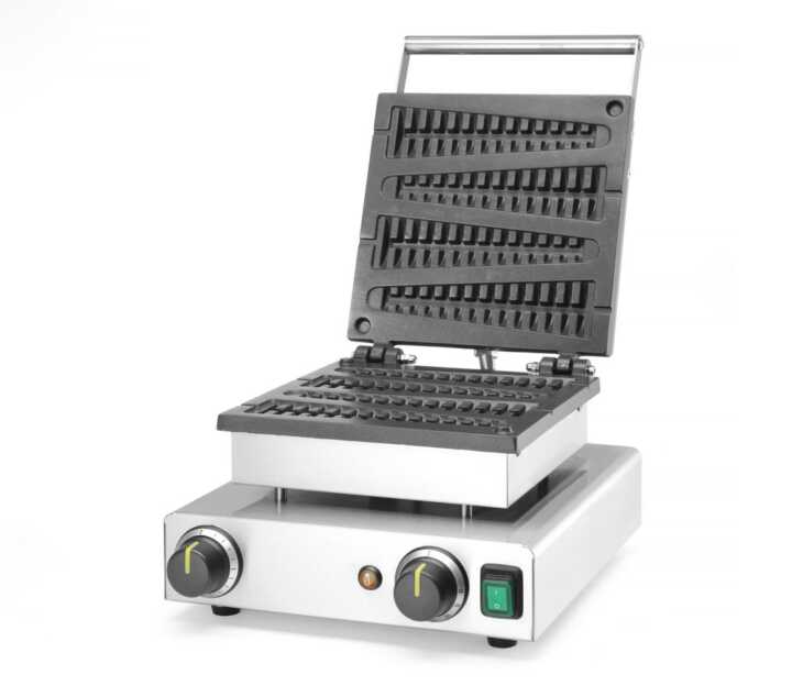 Máquina de fazer waffles em formato Chupa-Chupa, 230V/1750W, 314x417x(H)229mm