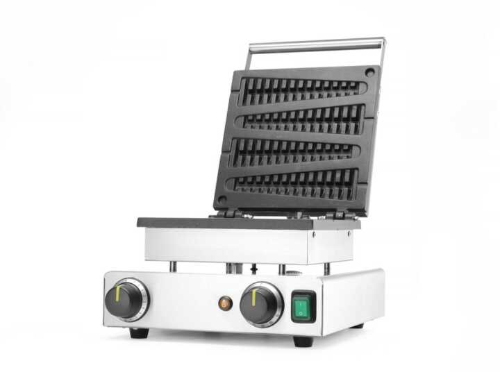 Máquina de fazer waffles em formato Chupa-Chupa, 230V/1750W, 314x417x(H)229mm