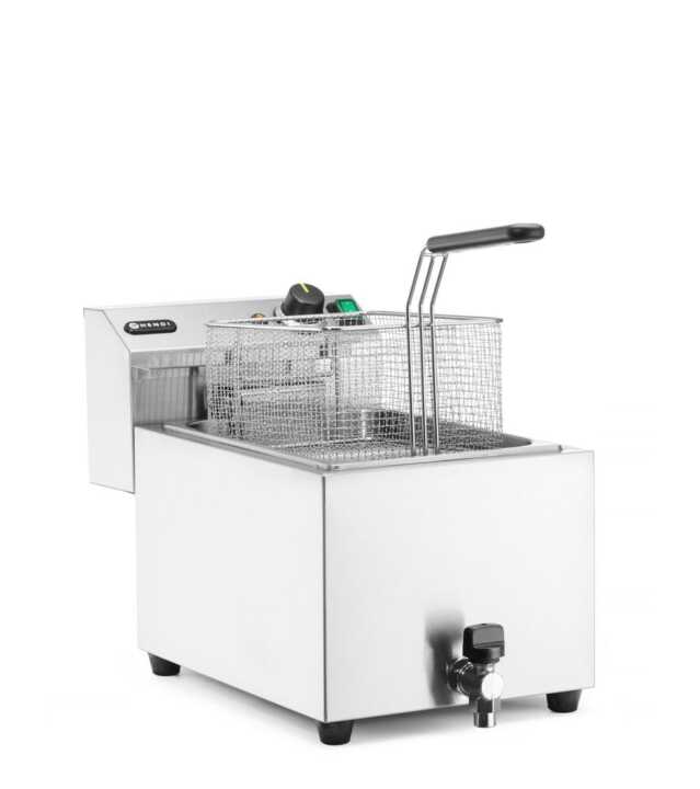 Fritadeira  XL com torneira de drenagem, 10 l, 400 V, 10L, 400V/6600W, 300x680x(H)420mm
