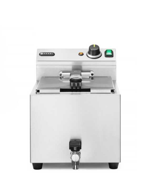 Fritadeira  XL com torneira de drenagem, 10 l, 400 V, 10L, 400V/6600W, 300x680x(H)420mm