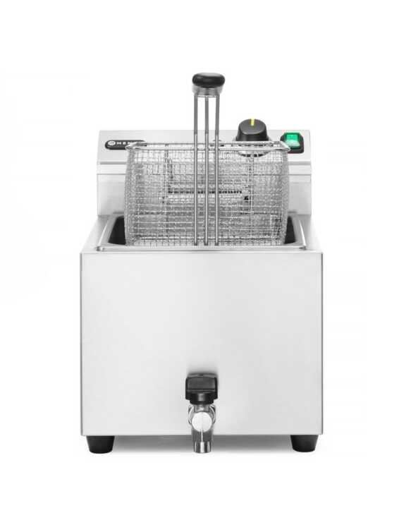Fritadeira  XL com torneira de drenagem, 10 l, 400 V, 10L, 400V/6600W, 300x680x(H)420mm