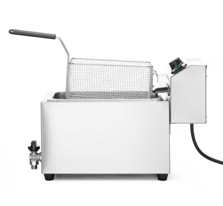 Fritadeira  XL com torneira de drenagem, 10 l, 400 V, 10L, 400V/6600W, 300x680x(H)420mm