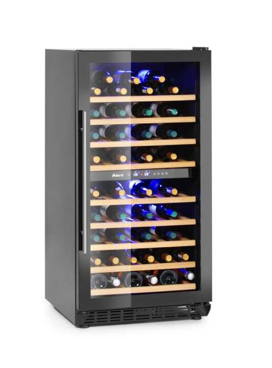 Frigoríficos para vinho, 2 zonas, 72 garrafas, 232L, 220-240V/110W, 595x675x(H)1215mm