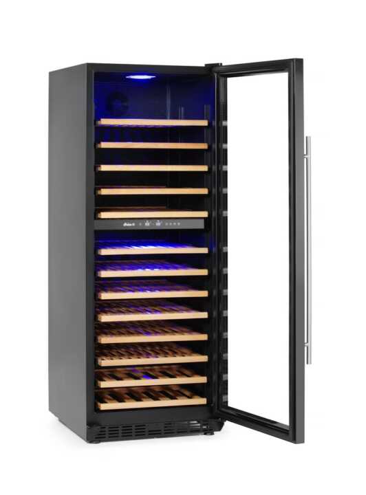 Frigoríficos para vinho, 2 zonas, 135 garrafas, 387L, 220-240V/130W, 595x675x(H)1625mm