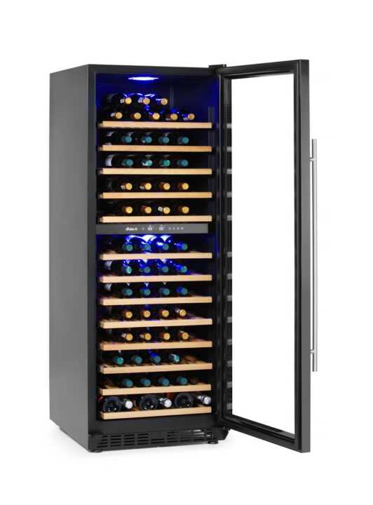 Frigoríficos para vinho, 2 zonas, 135 garrafas, 387L, 220-240V/130W, 595x675x(H)1625mm