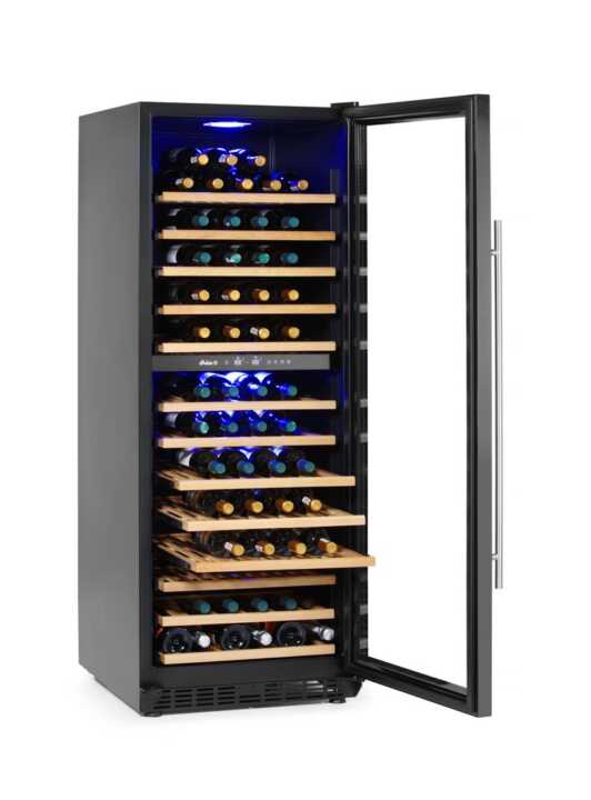 Frigoríficos para vinho, 2 zonas, 135 garrafas, 387L, 220-240V/130W, 595x675x(H)1625mm