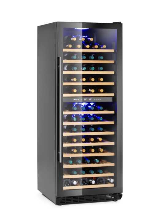 Frigoríficos para vinho, 2 zonas, 135 garrafas, 387L, 220-240V/130W, 595x675x(H)1625mm
