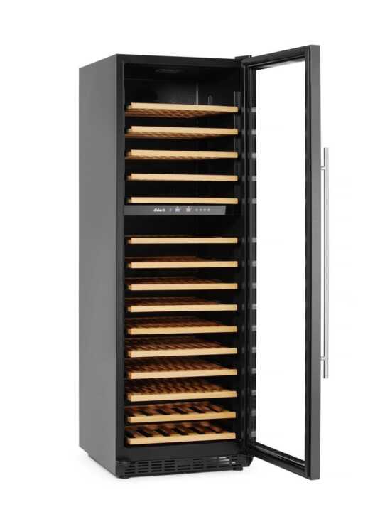 Frigorífico para vinho, 2 zonas, 160 garrafas, 447L, 220-240V/150W, 595x730x(H)1784mm