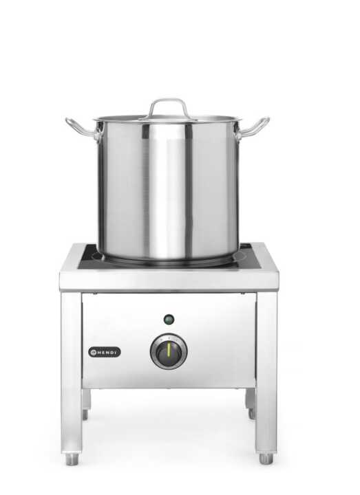 Fogão com placa de indução de elevada potência, 400V/5000W, 422x400x(H)366mm