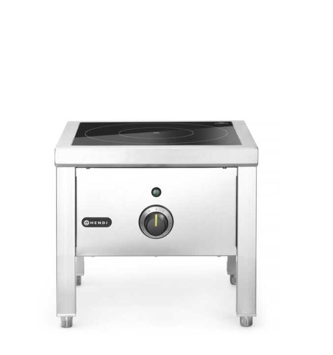 Fogão com placa de indução de elevada potência, 400V/5000W, 422x400x(H)366mm