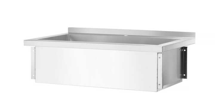 Mesa de Lavatório  - aparafusada, profundidade: 600 mm, 800x600x(H)850mm