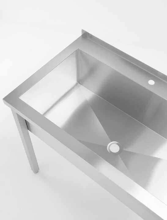Mesa de Lavatório  - aparafusada, profundidade: 600 mm, 800x600x(H)850mm