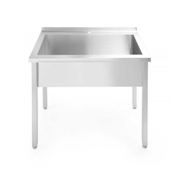 Mesa de Lavatório  - aparafusada, profundidade: 600 mm, 800x600x(H)850mm